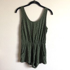 Forever 21 Green Dot Romper